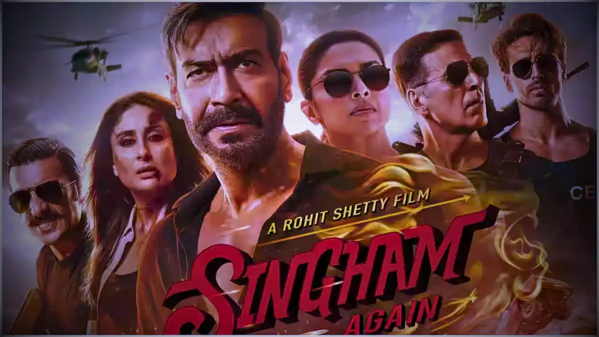 Singham Again OTT Release Poster on Prime Video