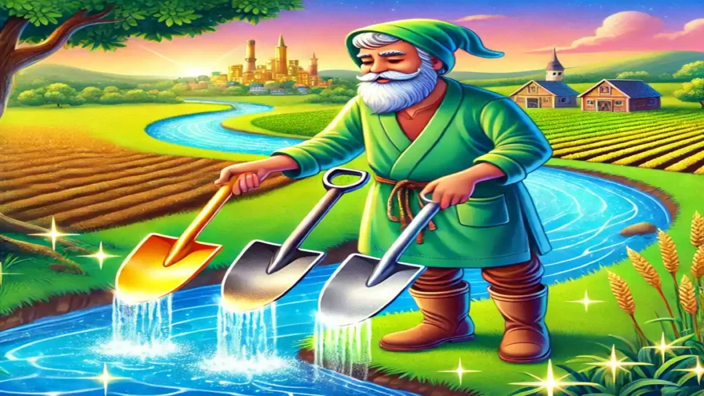 imanadar kisan aur sunhari nadi - hindi story for kids